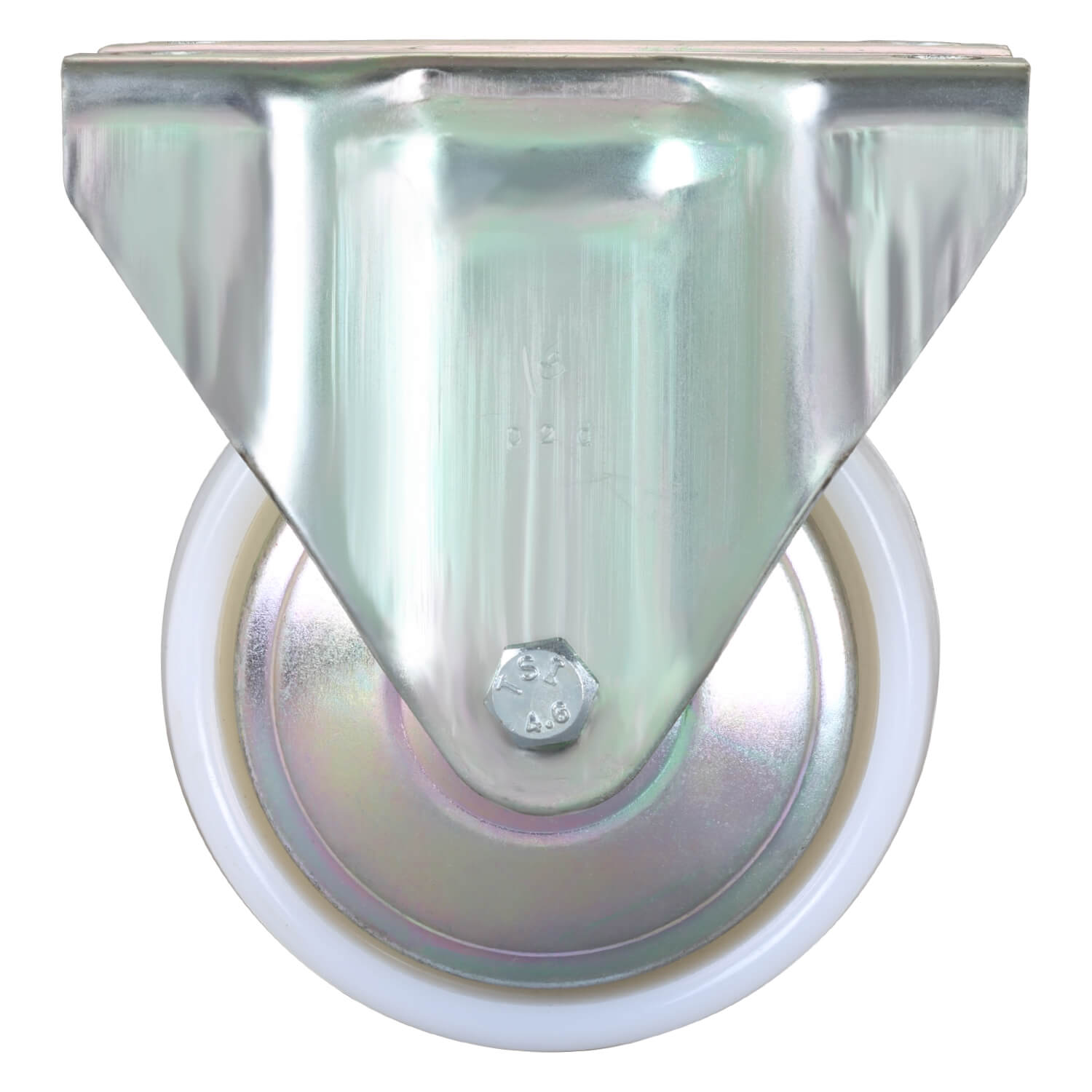 Stainless Steel Trolley Fixed Nylon Castors  - 100 mm (4 inch) 100 Kgs