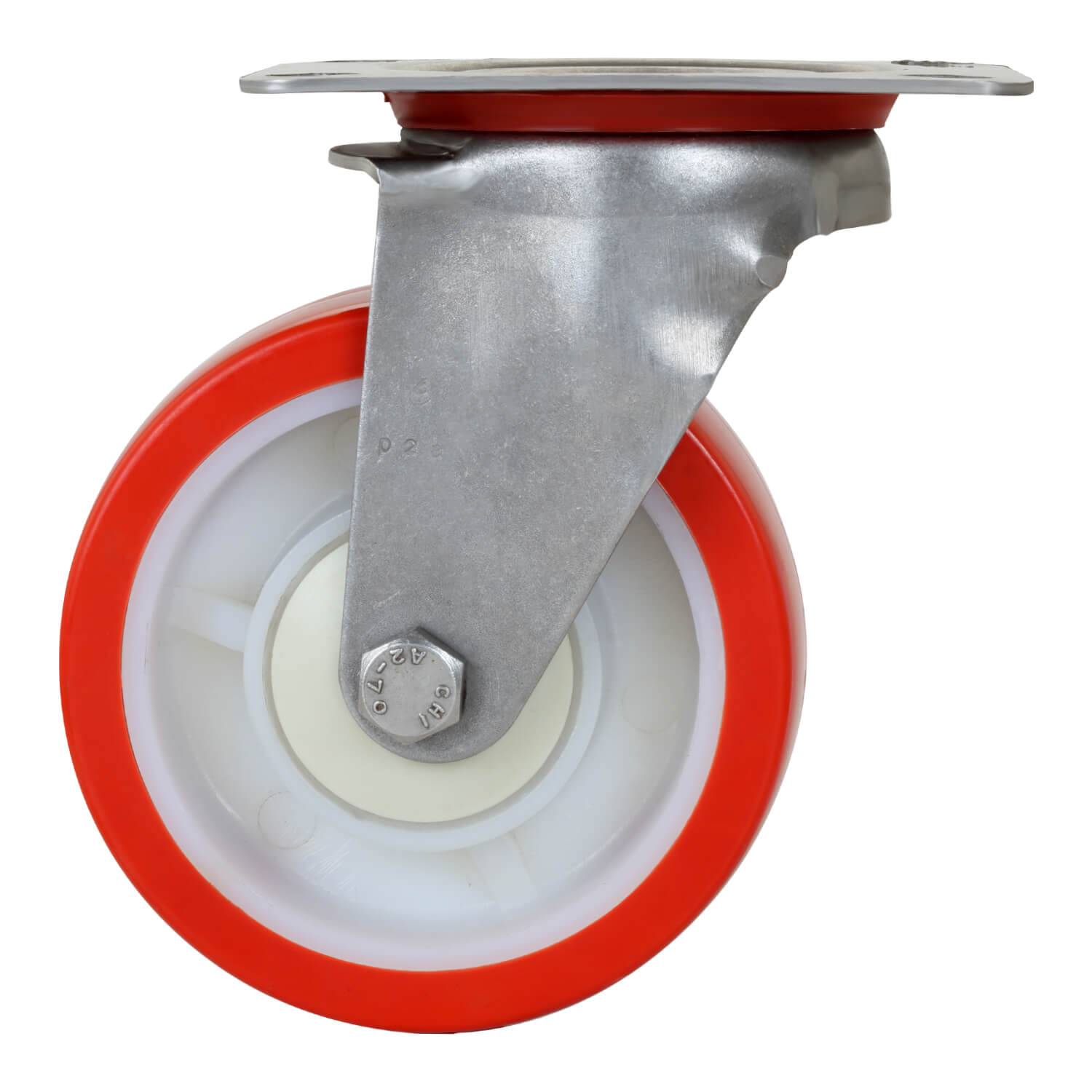 Heavy Duty Pharmaceutical Stainless steel Polyurethane wheel swivel Castors  - 125 mm (5 inch) 200 kgs