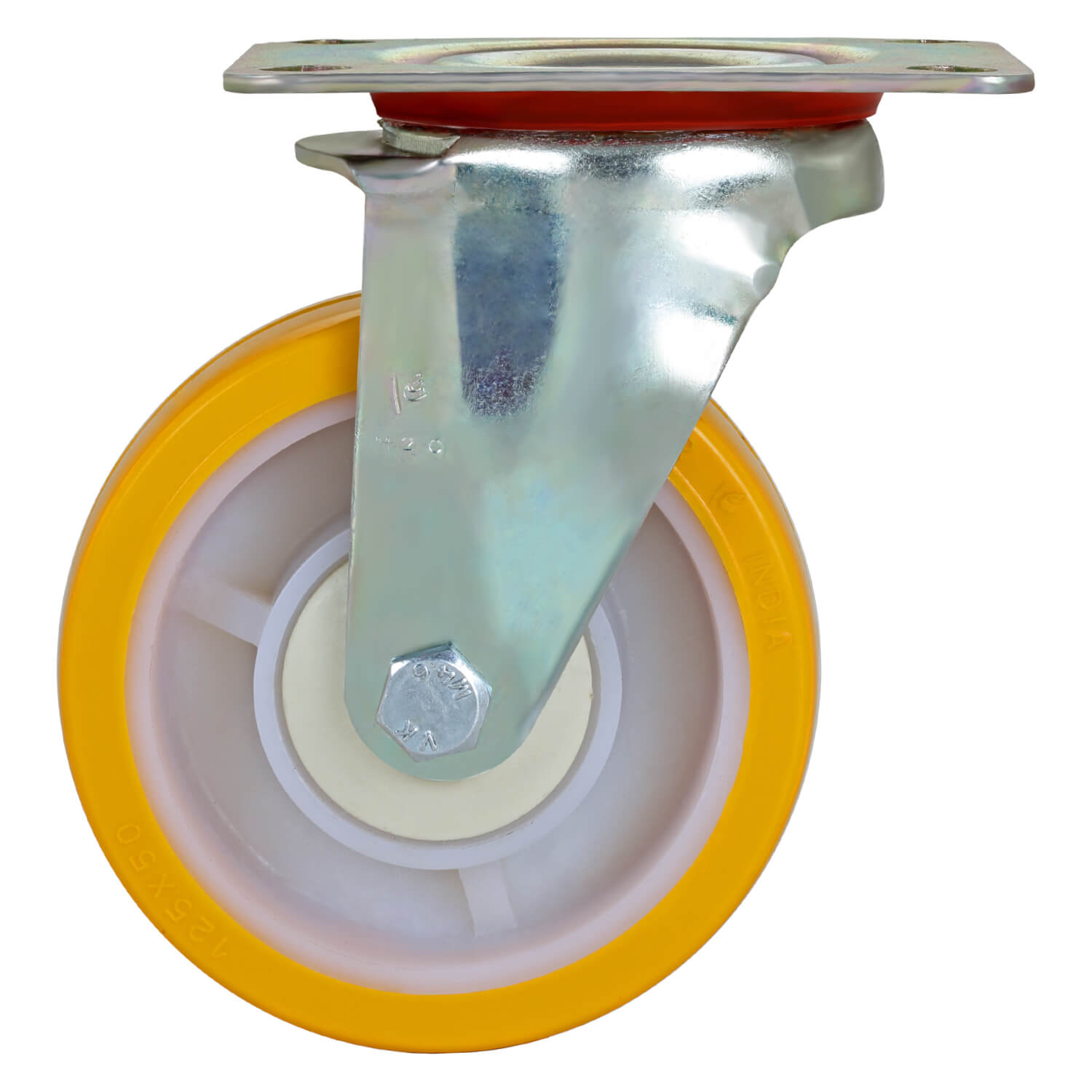 Heavy Duty Trolley Swivel Nylon Castors - 125 mm (5 inch) 250 Kgs