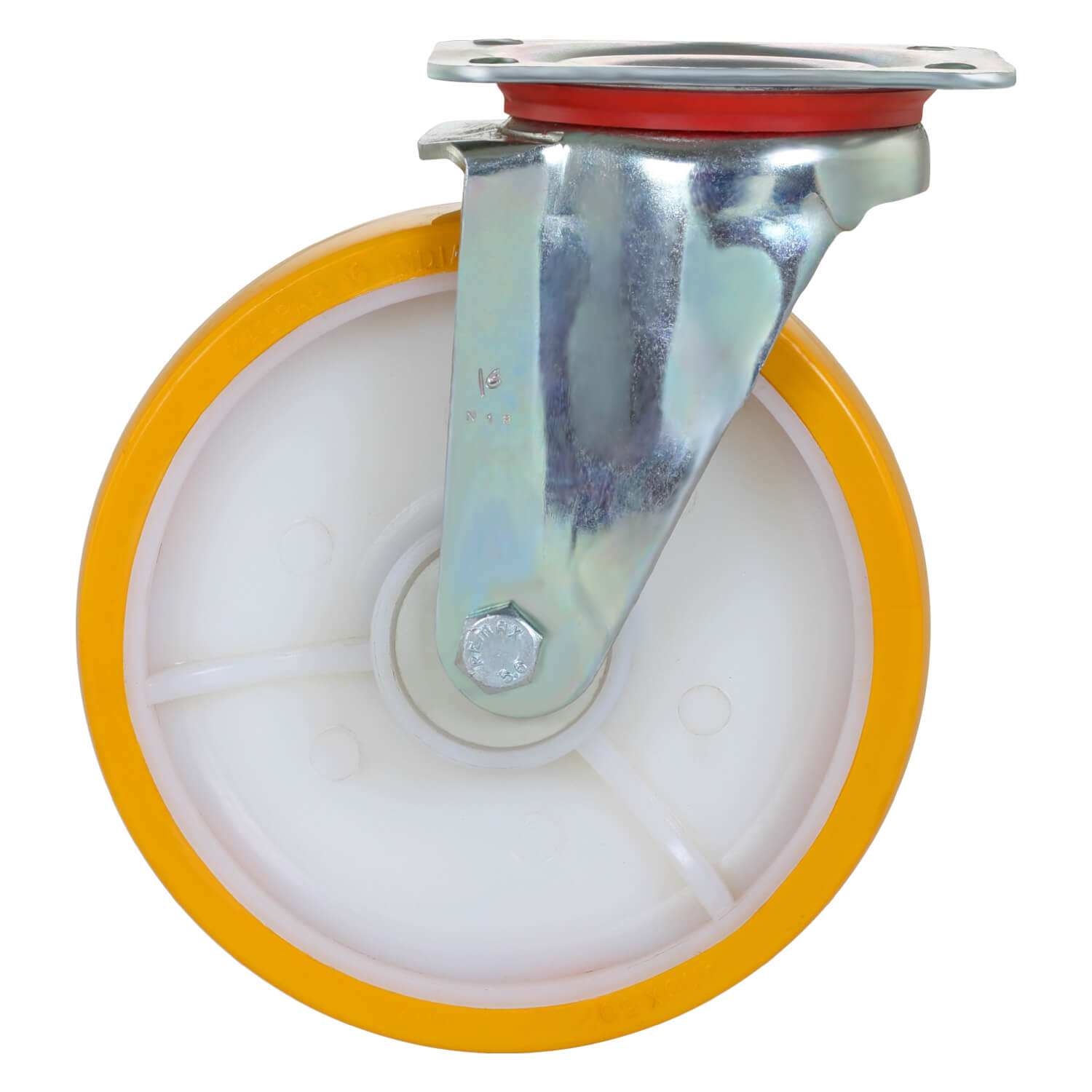 Heavy Duty Trolley Swivel Nylon Castors - 200 mm (8 inch) 400 kgs