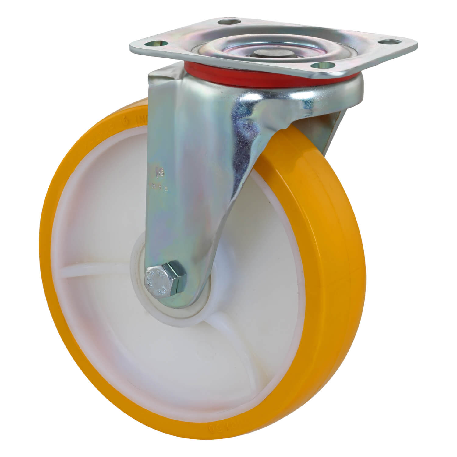 Heavy Duty Trolley Swivel Nylon Castors - 200 mm (8 inch) 400 kgs