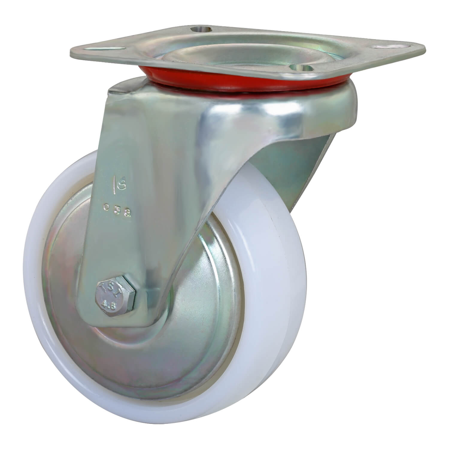 Industrial Light Duty Trolley Swivel Nylon Castors  - 100 mm (4 inch) 100 Kgs